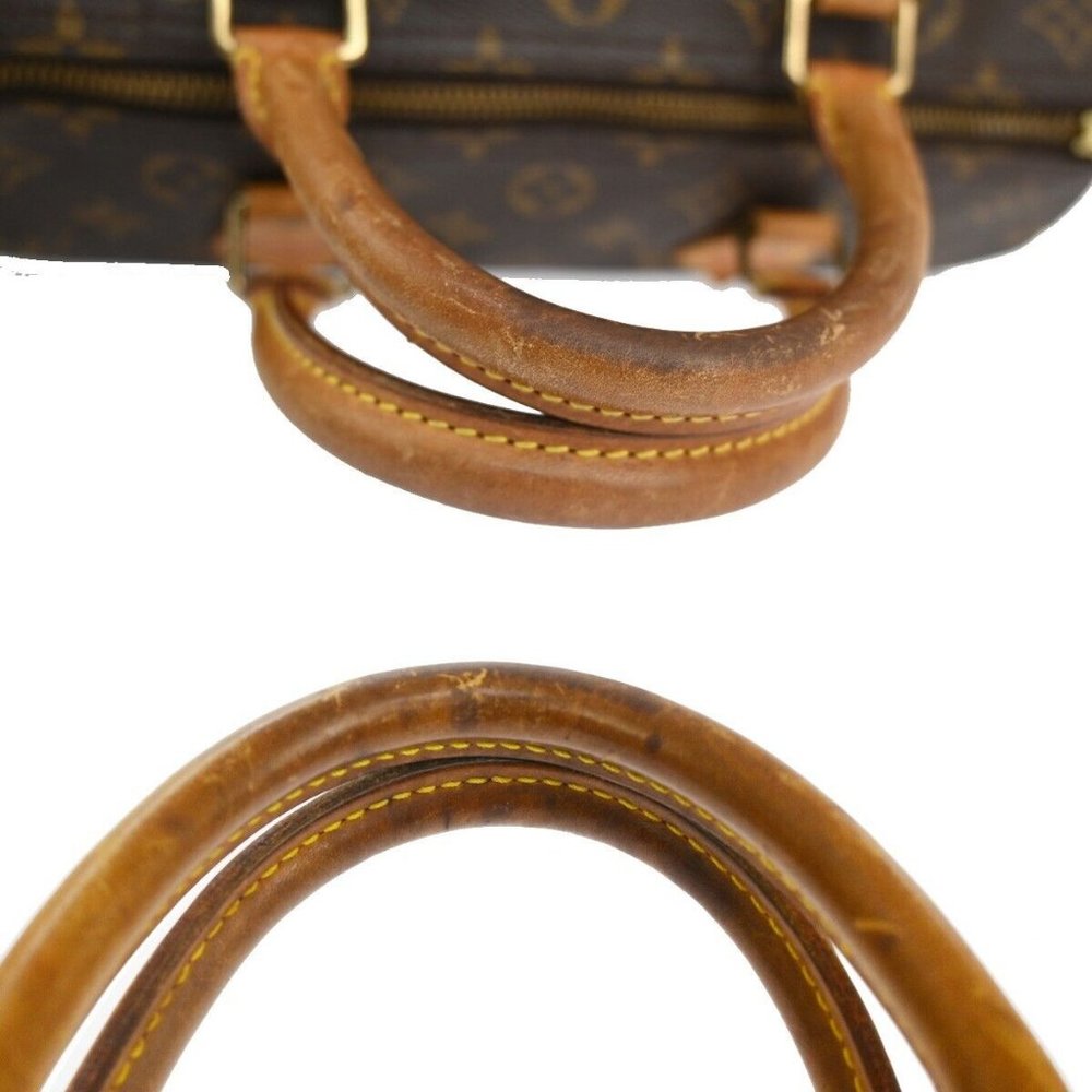 Authentic LOUIS VUITTON Speedy 30 Travel Hand Bag Monogram Leather Brown - Picture 16 of 16